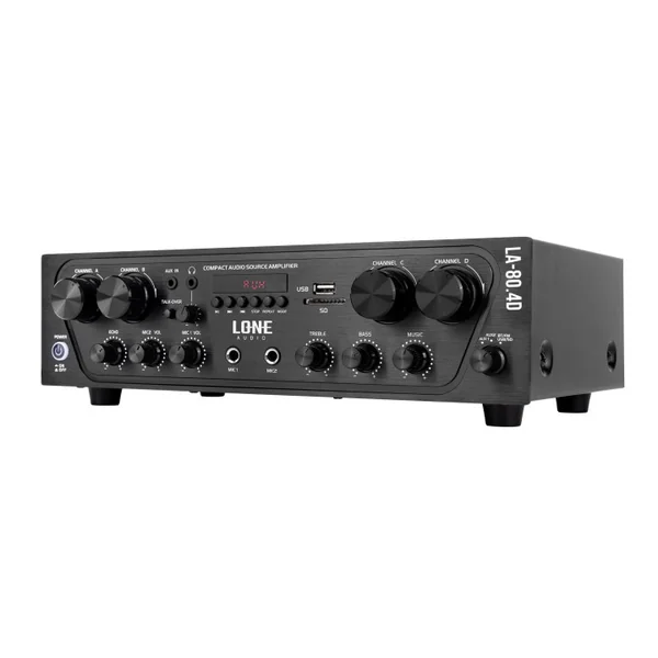 LA-80.4D Amplificateur Stéréo 4 X 80 Watts 4-8 ohms