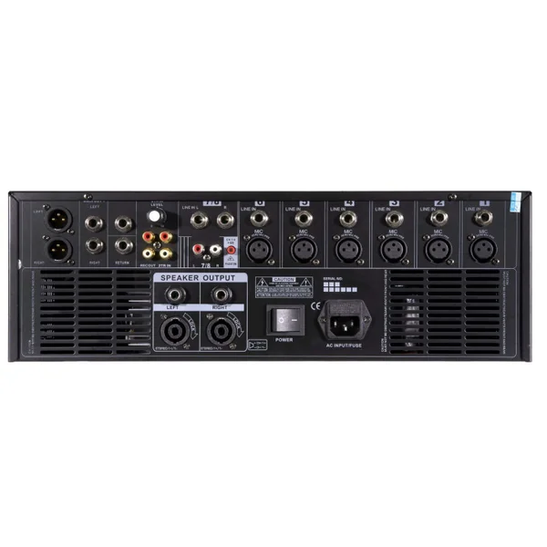 LA-MIXRACK Table de Mixage amplifiée 8 canaux