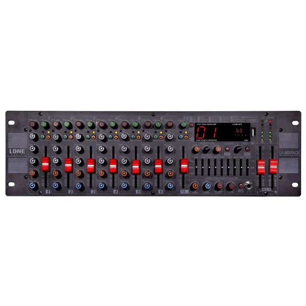 LA-MIXRACK Table de Mixage amplifiée 8 canaux