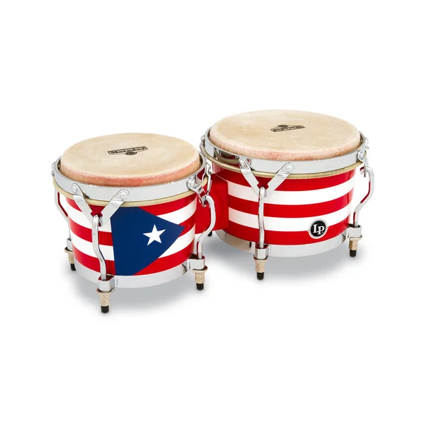 Latin Percussion Bongo Matador Wood - Puerto Rican Flag (M201-PR)