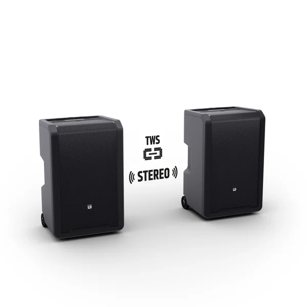 LD Systems ANNY® 10 BPH B6 - Système PA Bluetooth® portable 10" sur batterie avec mixer et 1 x micro serre-tête (incl. bodypack)