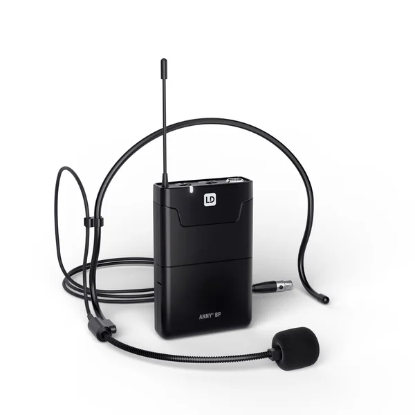 LD Systems ANNY® 10 BPH B6 - Système PA Bluetooth® portable 10" sur batterie avec mixer et 1 x micro serre-tête (incl. bodypack)