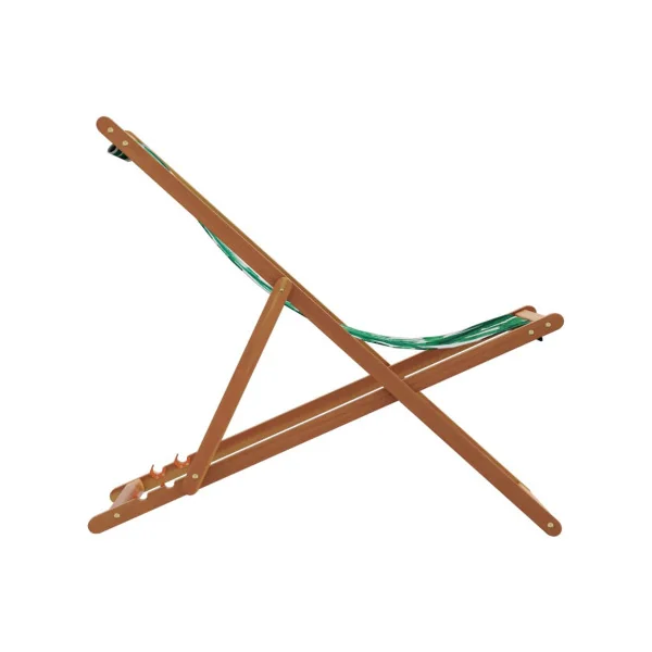 (LOT DE 2) Chaise Longue Relax Feuillage en Eucalyptus Massif Bain de Soleil Transat Jardin Plage Terrasse Balcon