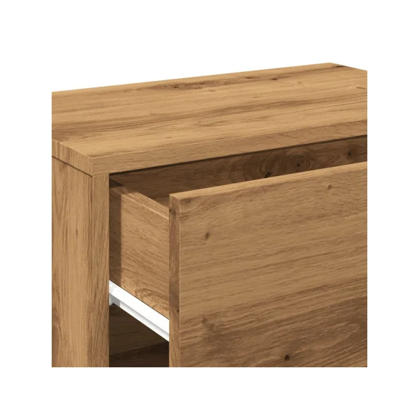 (Lot de 2) Table de Chevet Murale Chêne Artisan Table Nuit à Suspendre