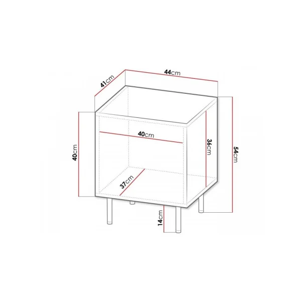 (Lot de 2) Table de Chevet Nid D'Abeille Table nuit Blanche Design