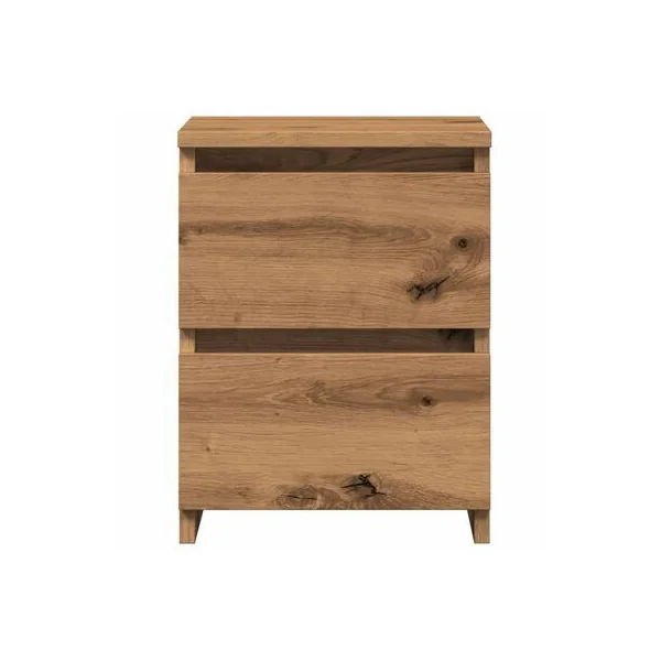 (Lot de 2) Tables de Chevet Chêne Artisan 2 Tiroirs Table Nuit Moderne