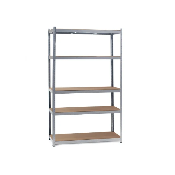 Lot de 5 Etagères Professionnel 120x50x204 cm Etagère Métallique Industrielle Charge lourde 875 kg