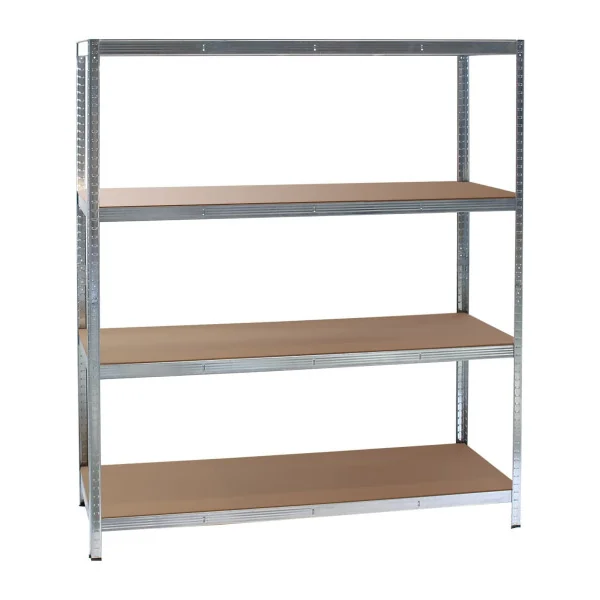 Lot de 6 Racks de rangement 4 niveaux 160x60x180 cm Rayonnage métallique Etagère métallique industrielle Charge lourde 700 kg