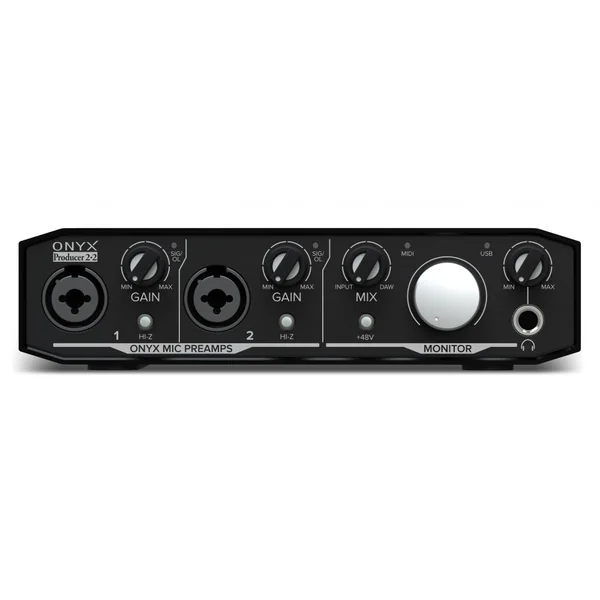 Mackie Onyx Producer 2.2 - Interface Audio USB 2x2 avec MIDI et Préamplis Onyx