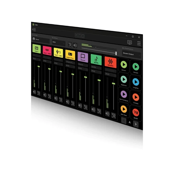 MAINSTREAM MACKIE - Interface de streaming avec touches de commande