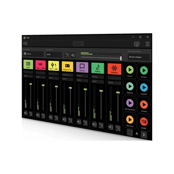 MAINSTREAM MACKIE - Interface de streaming avec touches de commande