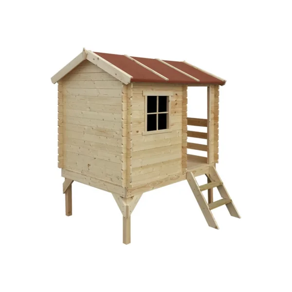Maison de Jeux pour Enfants sur Pilotis avec Toboggan Pin et Epicéa Maisonnette Enfant