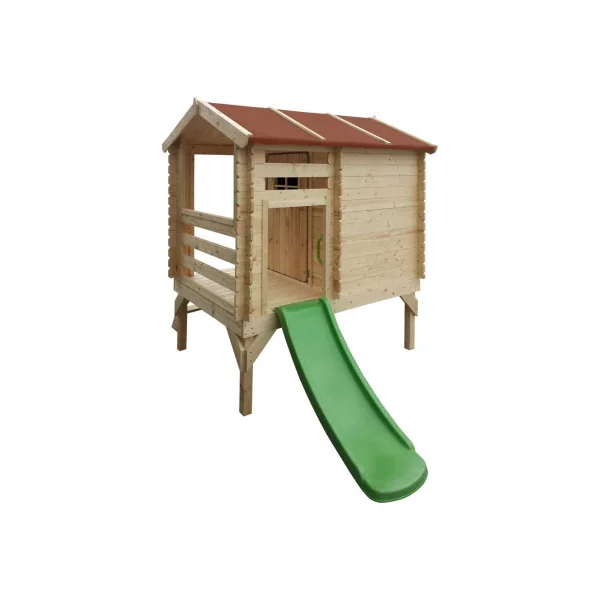 Maison de Jeux pour Enfants sur Pilotis avec Toboggan Pin et Epicéa Maisonnette Enfant