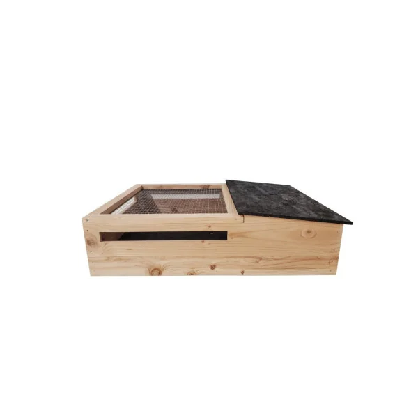 Maison Hérisson Tortue avec Enclos Terrarium Tortue de Terre en Douglas FABRICATION FRANCAISE
