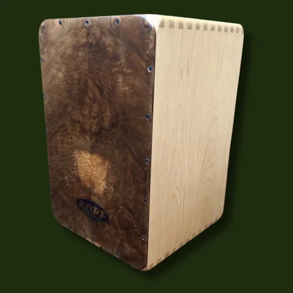 Maple Cajon with Walnut Burl Faceplates