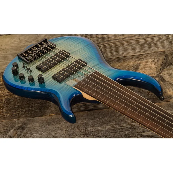 Marcus Miller M7 Swamp Ash Fretless 6ST 6-String (2nd Gen) - transparent blue