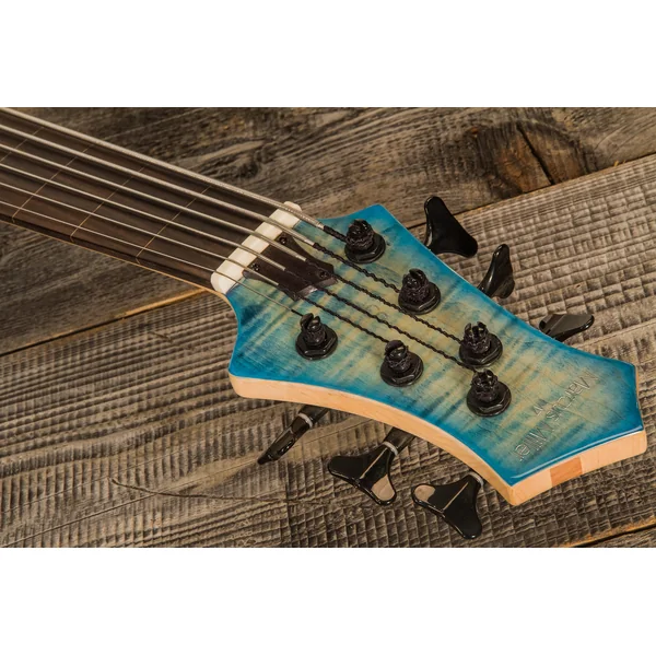 Marcus Miller M7 Swamp Ash Fretless 6ST 6-String (2nd Gen) - transparent blue