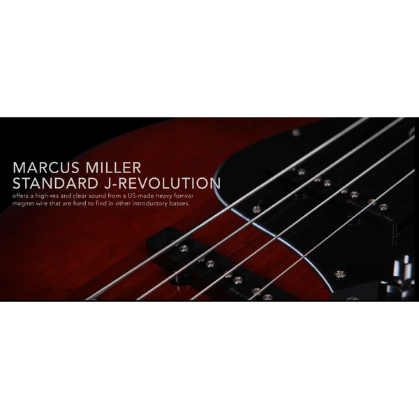 Marcus Miller V3 4ST 2nd Gen (No Bag) - red satin