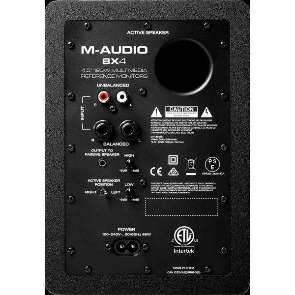 M-Audio BX4D3 (la paire) - Enceintes de Monitoring Actives 4.5"