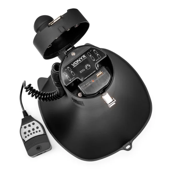 MEG090 Mégaphone 90 watts USB SD, BT sirène et micro, batterie