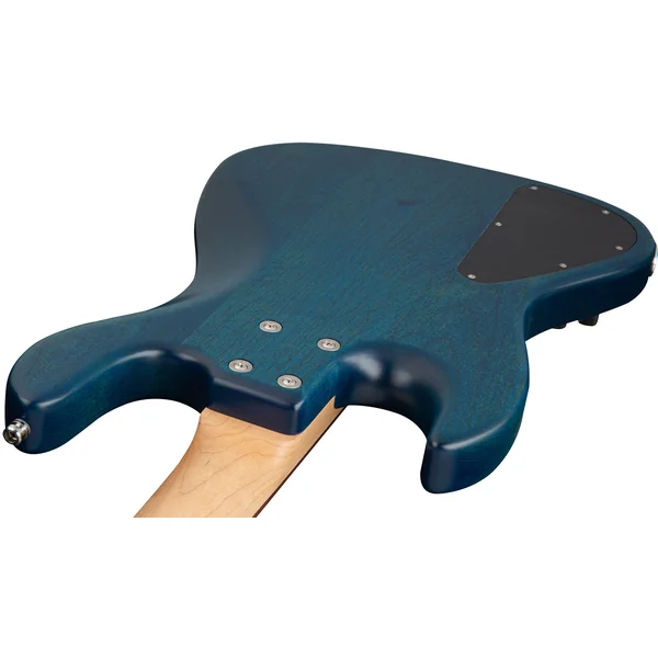 MetroLine 21-Fret Vintage J/J Bass Alder 4-String (Germany, MOR) - blue transparent satin