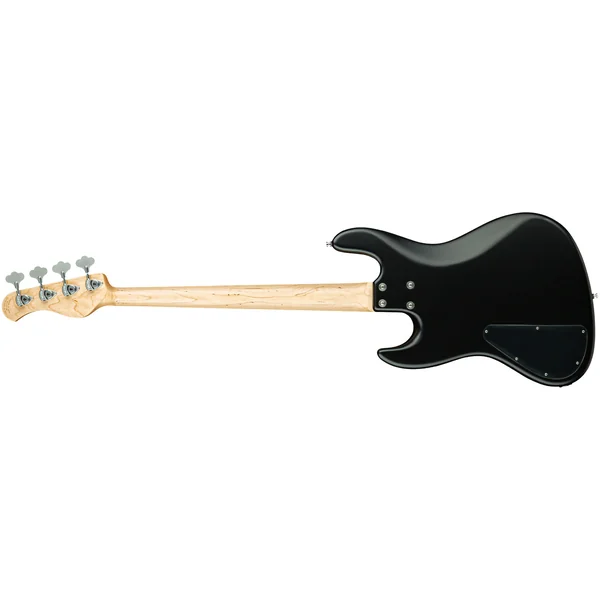 MetroLine 21-Fret Vintage J/J Bass Ash 4-String (Germany, MN) - solid black satin