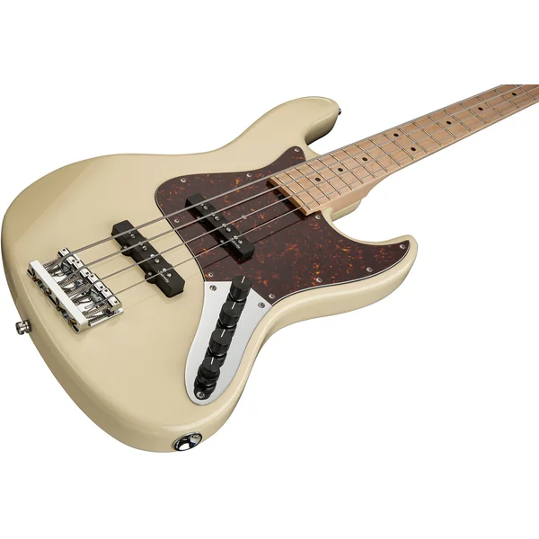 MetroLine 21-Fret Vintage J/J Bass Ash 4-String (Germany, MN) - solid olympic white