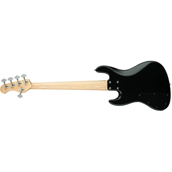 Metroline 21-Fret Vintage J/J Bass Ash 5 (Germany, MN) - solid black satin