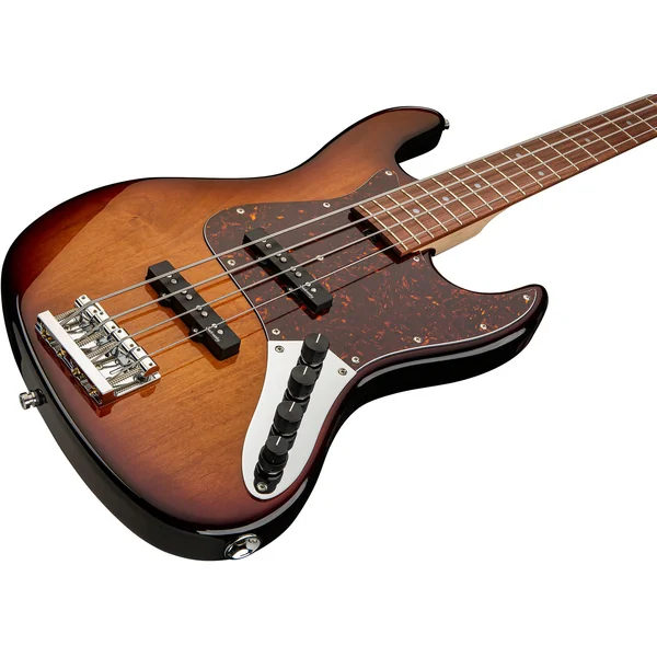 MetroLine 24-Fret Modern Bass, Alder, 4-String (Germany, MOR) - '59 burst transparent