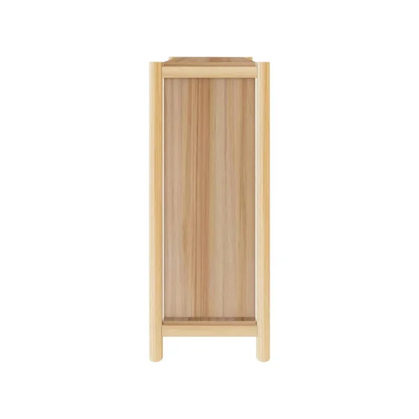 Meuble Chaussures 2 Abattants Rangement Chaussures Blanc Armoire Chaussure Pieds Pin Massif