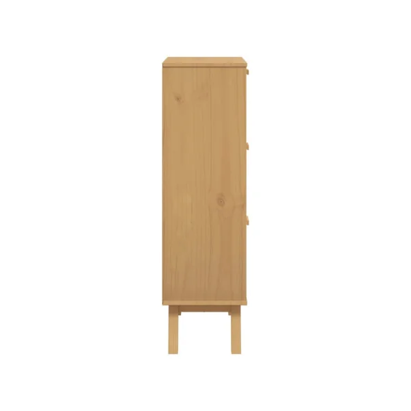 Meuble Chaussures 3 Abattants Rangement Chaussures Bois Armoire Chaussure Pin Massif