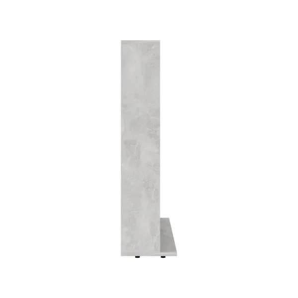 Meuble Rangement CD 89,5 cm Colonne Tour CD Meuble Range CD Gris Béton