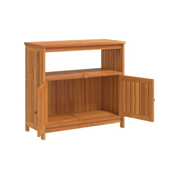 Meuble Rangement Jardin Acacia Massif Table Console