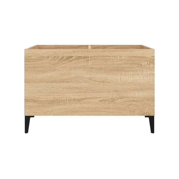 Meuble Rangement Vinyles Chêne 2 Compartiments Rangement Vinyles Moderne Armoire à Disques
