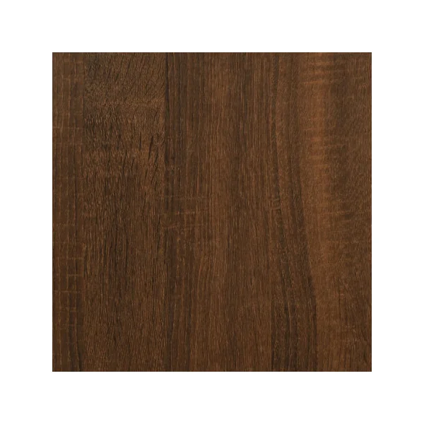 Meuble Rangement Vinyles Chêne Marron 2 Compartiments Rangement Vinyles Moderne Armoire à Disques