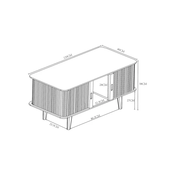 Meuble TV 120 cm Bambou Massif et Bleu Meuble Télévision Bambou Tendance