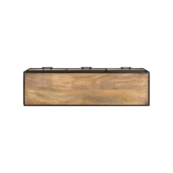 Meuble TV/hifi Bois de Manguier Meuble Télévision 3 Tiroirs 3 Niches