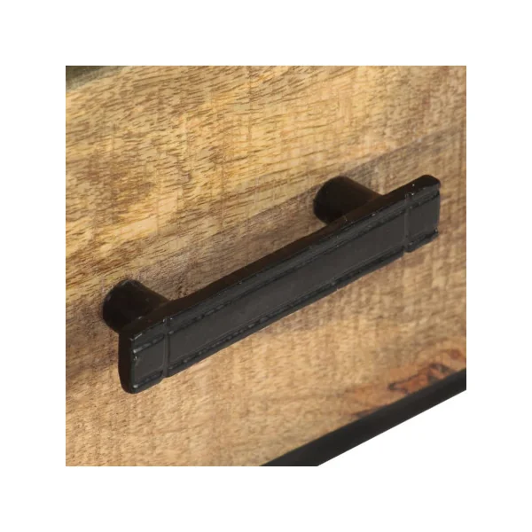 Meuble TV/hifi Bois de Manguier Meuble Télévision 3 Tiroirs 3 Niches