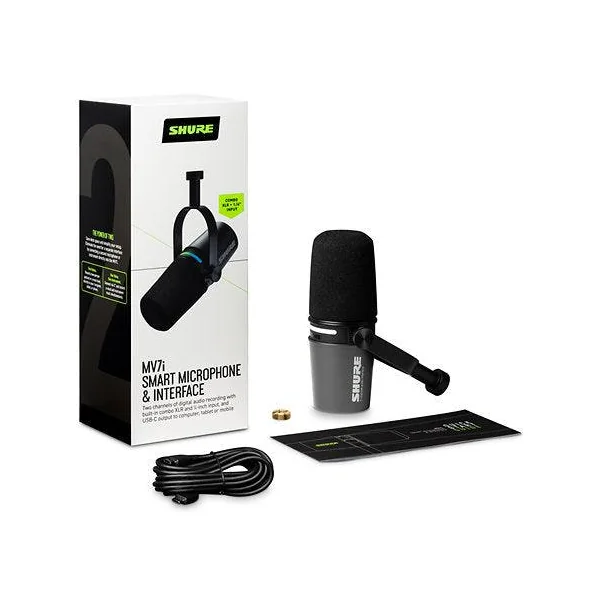 Microphone intelligent shure mv7i