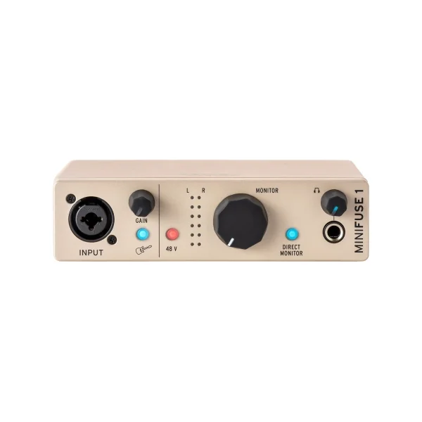 MINIFUSE1-CH ARTURIA - Interface audio 1 entrée micro/ligne, édition limitée Champagne, port USB-C, LoopBack & offre logicielle complète