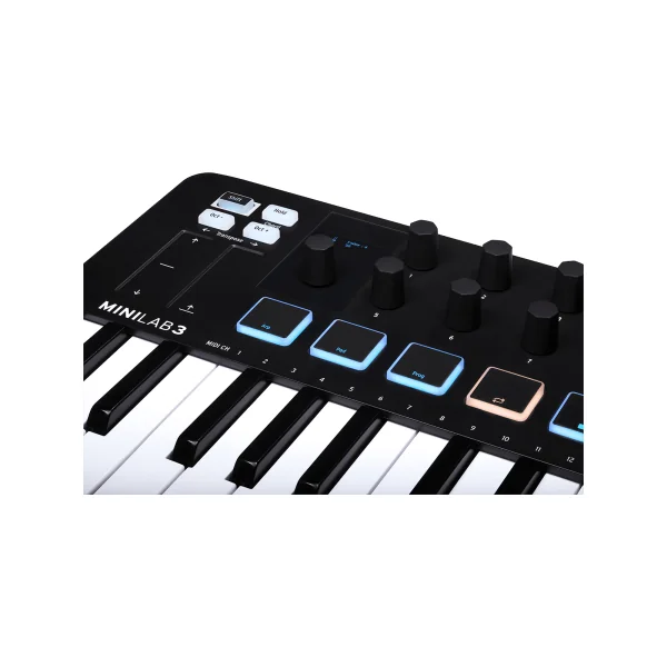 MINILAB3-BK ARTURIA - Clavier maître compact, 25 touches, pads RGB, écran