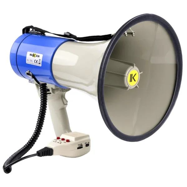 MKS-60B Mégaphone 60 watts avec sirène et micro