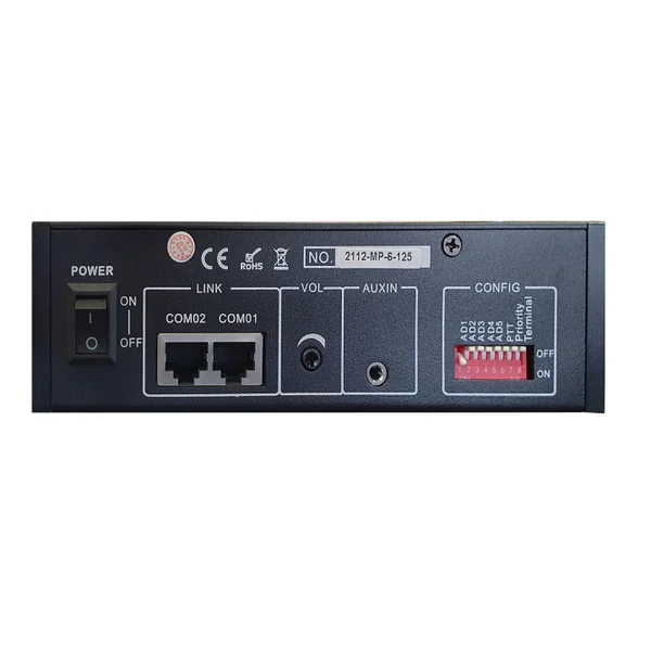 MP-6 Pupitre microphone d'appel à Zones