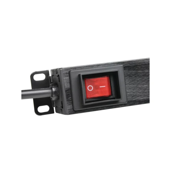 Multiprise rackable 1U 19 pouces 8 prises shucko et inter avant