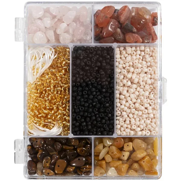 Mélange de perles Cristaux Couleurs de terre