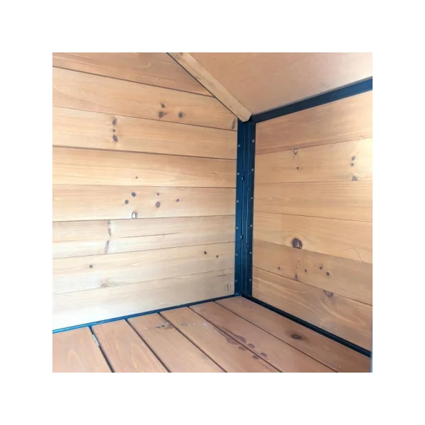 Niche avec Terrasse Surélevée Armature en Acier Niche à Chien Robuste
