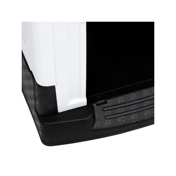 Niche blanche et grise Niche en plastique Niche chien en PVC