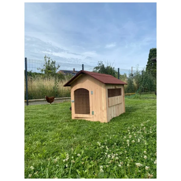 Niche Chien avec Porte Epicéa 19mm M - L - XL Niche Robuste Toiture Bitume Niche avec Porte