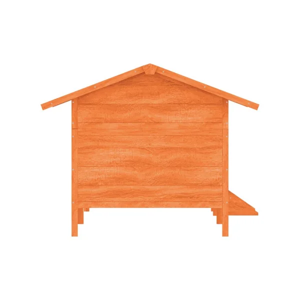 Niche Chien avec Terrasse en Pin Massif Niche Terrasse