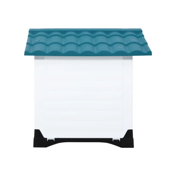 Niche Chien Blanche et Bleu Niche en plastique Niche chien en PVC